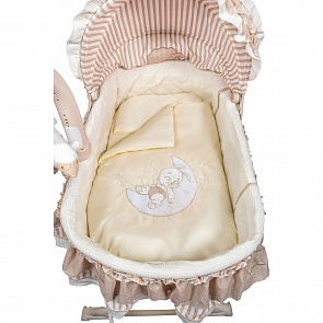 Набор в люльку 6 предметов из серии Bunny Night, цвет – бежевый (Kids Fashion, УТ-0002180)